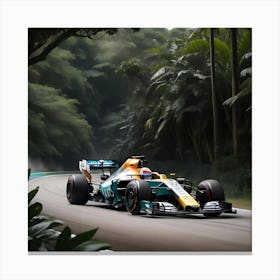 Racing car Canvas Print