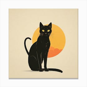 Black Cat 4 Canvas Print