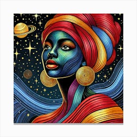 Caelesta Celestial Portrait Canvas Print