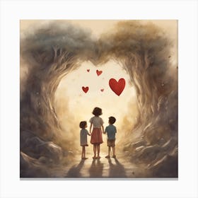 0 A Drawing Expressing The Love Of Children For Thei Esrgan V1 X2plus (1) Canvas Print