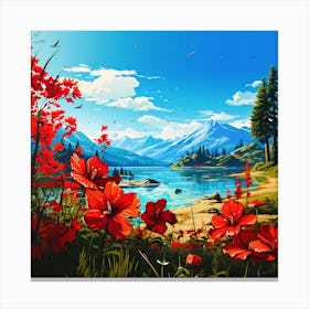 Alpine Lake Canvas Print