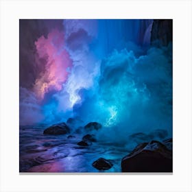 Ethereal And Spectral Phantom Vibrating Dreams Reflected In A Luminous Sea Of Colors Abstract And Canvas Print