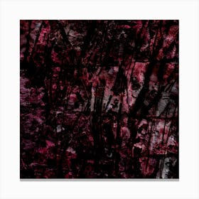 Abstraction Deep Red Canvas Print