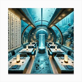 A High Concept Underwater Restaurant Called The Su Canvas Print