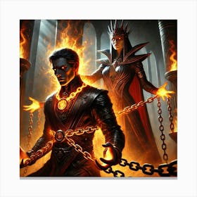 Ignis Luporum Queen Sorath Abducts Ronan Canvas Print