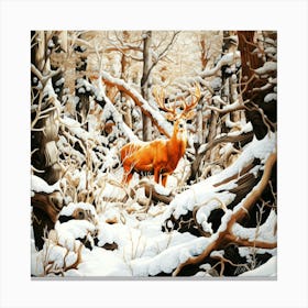 Woodlands Weather - Deer Habitat Canvas Print