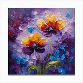 Flower of Violets Canvas Print