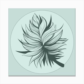 Palm Leaf Canvas Print