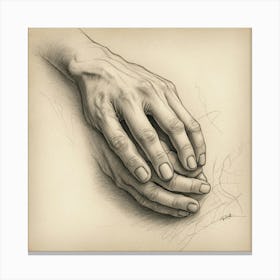 Hands Of Love Canvas Print