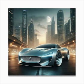 Futuristic Sports Car Canvas Print