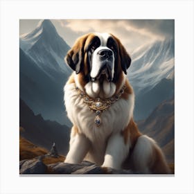 St Bernard 25 Canvas Print