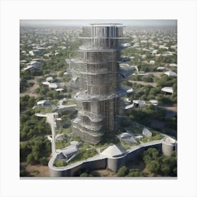 Futuristic Skyscraper 6 Canvas Print