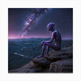 Alien In Thought Canvas Print