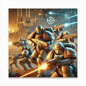 Battlefield Scene Role Converted Canvas Print