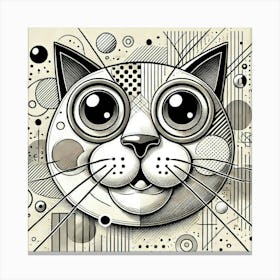 Luna Lamplight City Cat Canvas Print