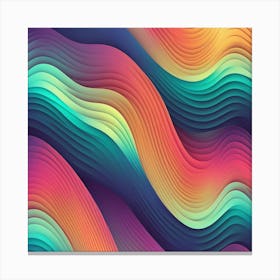 Abstract Wavy Pattern 13 Canvas Print