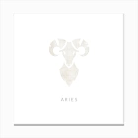 Aries Zodiac Square Canvas Print