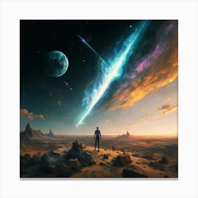 Space Landscape 1 Canvas Print