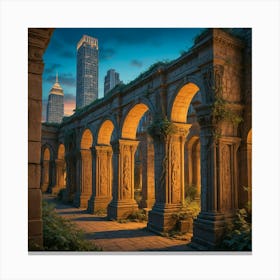 Ruins Of New York City 1 Canvas Print