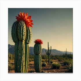 Cactus Flower 1 Canvas Print