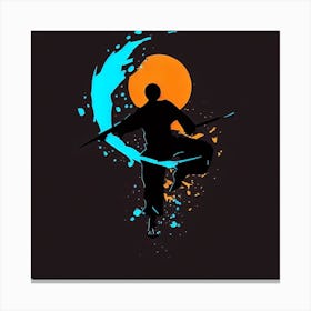 Samurai Warrior - Bo Staff - Wushu - Martial Arts 25 Canvas Print