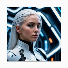 Futuristic Woman 43 Canvas Print