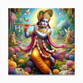 Lord Krishna 15 Canvas Print