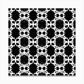 Black And White Seamless Pattern 2 Canvas Print