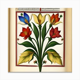 Tulips Art Canvas Print