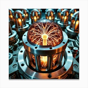 Plasma Shells Of Plasma Mortars Canvas Print