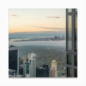 Sunrise Over Manhattan Canvas Print