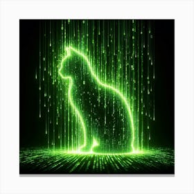 Glowing cat 3 Canvas Print