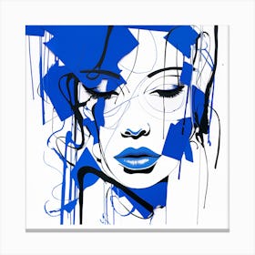 'Blue Woman' Canvas Print
