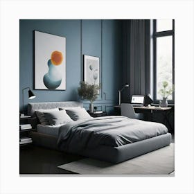 Modern Bedroom Canvas Print