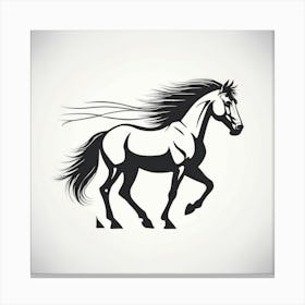 Horse With Mane Canvas Print