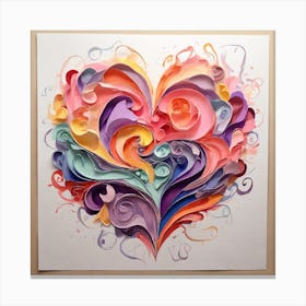 Heart Of Paper Canvas Print