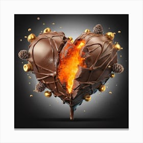 Heart Of Chocolate Canvas Print