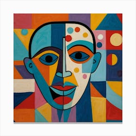 Picasso Like Piece That Represents Happiness Canvas Print