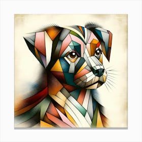 Geometric Dog 6 Canvas Print