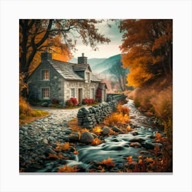 Autumn Cottage 1 Canvas Print