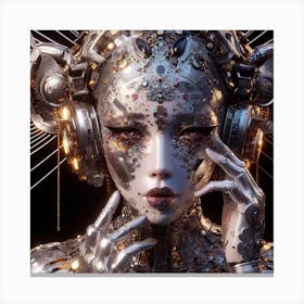 Futuristic Woman 22 Canvas Print