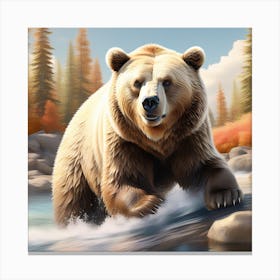 Grizzly Bear Canvas Print