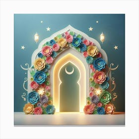 Ramadan Kareem Mubarak Lanterns 8 Canvas Print