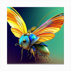 Butterfly With Wings Canvas Print