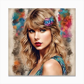 Taylor Swift ( Bohemian Design ) Canvas Print