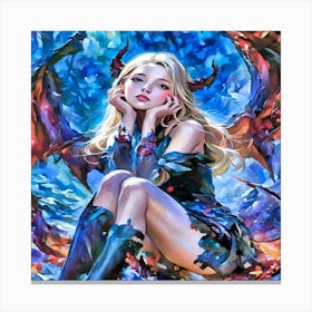 Demon Girl-Drucke 08.12.2024--494af0ae Canvas Print