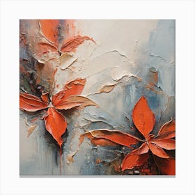 Tropical flower, Abstract Canvas Print