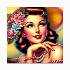 Pin Up Girl 2 Canvas Print