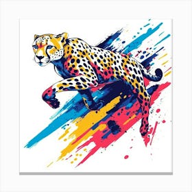 Cheetah.Generated AI. Wall Art Print Canvas Print