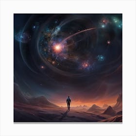 Man In Space Canvas Print